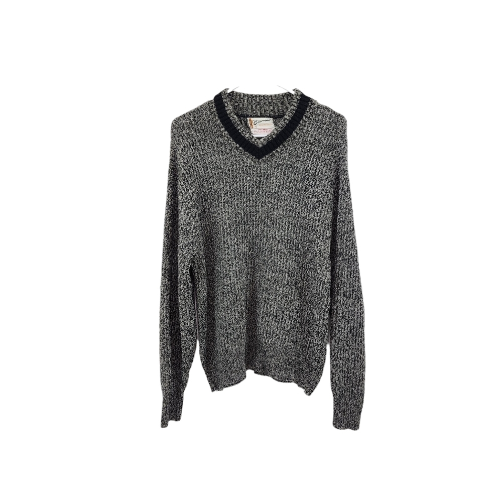 Brentwood Men's Wool Blend V-neck Knit Sweater - 42